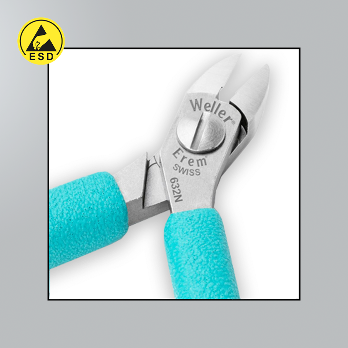 Erem 632N - Side Cutter Oval Head - Super Full Flush ESD (E-632N) Erem 632N - Side Cutter Oval Head - Super Full Flush ESD (E-632N)